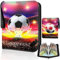 Sammelkarten Album Fussball, Sammelalbum Fußball Karten, Fußball Karten Kapazität, Fußballsammelalbum karten, 50 Seiten, Kapazität für 400 Karten, Fußball Karten Ordner sammelheft