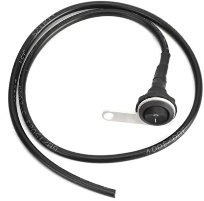 Wasserdichter Einzelstahl-Scheinwerfer-Lenker-Lichtschalter, Motorrad-ATV-Modifikation, 22 Mm, Schwarz, Elektrische Abschaltung Links Rechts Vorne