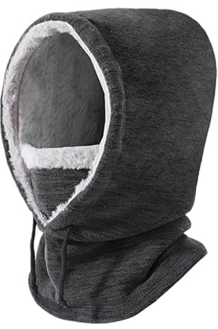 Whnbuij Kapuzenschal-Mütze,Winter-Kapuzenschal,Verstellbare Winterschalmütze - Winddichter Hut-Nackenwärmer, weicher Kapuzenschal für Sport, Abenteuer, Reiten