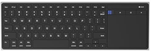 CZUR K1S Teclado Inalámbrico Recargable, Portátil y Mini Teclado con Trackpad para Portátil/Tablet/Android - Disposición QWERTY US