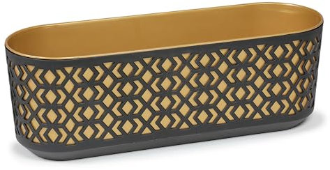 KONZEPT Blumenkasten Balkon, groß 60 cm, länglicher Balkonkasten für die Fensterbank, Pflanzkasten für außen und innen