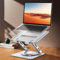 Glangeh Laptop Stand [360° Flexible Rotating], Dual-Bar Support & Height Adjustable Laptop Riser Stand for Desk, Ergonomic Foldable Computer Stands Holder Compatible with MacBook Air Pro (10-16)