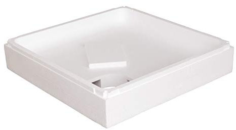 Calmwaters® - Modern Soft - Kleiner Duschwannenträger aus Styropor für eckige Acryl-Duschwannen in 90 x 90 x 6,5 cm - 03AX2910