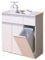 Iris Ohyama - Meuble de Tri Sélectif 3 Compartiments, 45 L, Design Moderne en Bois avec Tiroirs, Rangement pour Déchet Recyclable, Poubelle, pour Cuisine, Bureau, Salle de bain, Chêne Blanc, PKT-8670