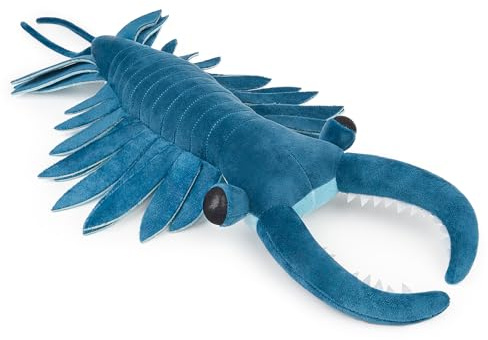 lilizzhoumax Anomalocaris plüschtier 53cm/20.8Zoll Simuliertes Tier Kawaii Realistische Kuscheltier Tiefseetiere Spielzeug für Wilde Tiere Geschenk Geburtstagsfeier für Kinder Stofftier - Blau