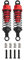 Harilla 4X hydraulische Stoßdämpfer für RC -Auto -RC -Stoßdämpfer Fahrzeugteile Ersatzdämpfer 1/12 1/16 für MN168 MN78 B16 B14 B36, Rot