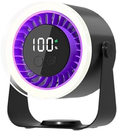 Ventilateurs De Bureau Rafraîchissants - Ventilateur Rafraîchissant Silencieux 10 Vitesses,Circulateur D'Air Économe En Énergie Rechargeable Par USB Pour Étudiants Adultes Jeunes Bureau Camping Appart