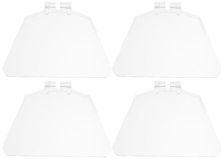 Kisangel 4 Stück Schleifbock Schutzschild - Transparentes Kunststoff Augenschutz, Langlebiges Schutzschild für Winkelschleifer & Tischschleifer, Schutz vor Schleifstaub Installationszubehör