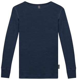 Dilling Kinder Langarmshirt Bio-Merinowolle Baselayer Unterwäsche temperaturregulierend und atmungsaktiv