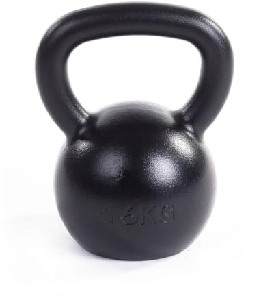 Wolverson Fitness Black Series Kettlebell - Stahl - Breiter Griff | Hardstyle-Kettlebell mit breitem Griff für Functional Training, Krafttraining, Cross Training und Home Gym.