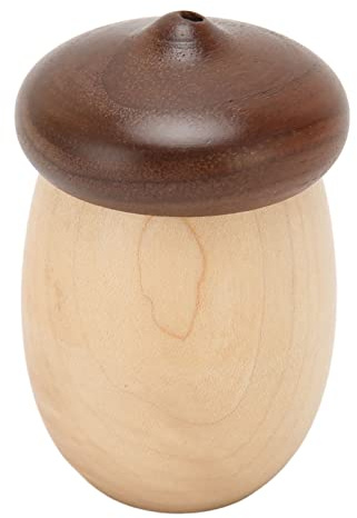 Eichelförmiger Zahnstocherhalter aus Holz, 8 cm Höhe für Büro & Restaurant