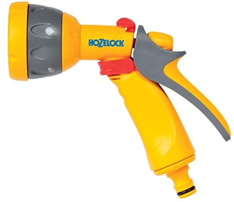 Hozelock - Pistola de riego Multi Spray con roseta y cinco tipos de rociado
