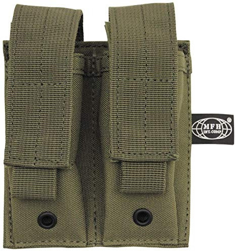 MFH Doppel 9mm Magazintasche Kleine MOLLE Oliv