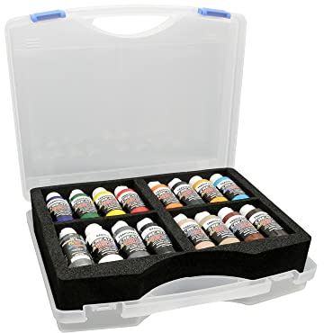 Createx Airbrushfarben Sortiments-Einsteigerkoffer 800 115 Airbrush Farben