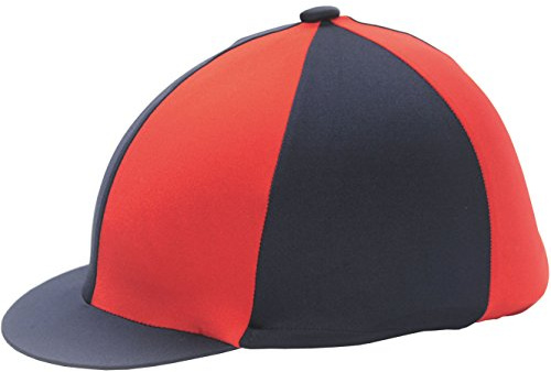 Y-H Hy Two Tone Lycra Silks - Ladies Kids Hat Helmet Cover Horse Pony Riding Equine