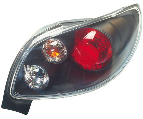 AUTO-STYLE Satz Heckleuchten kompatibel mit Peugeot 206 CC - Schwarz