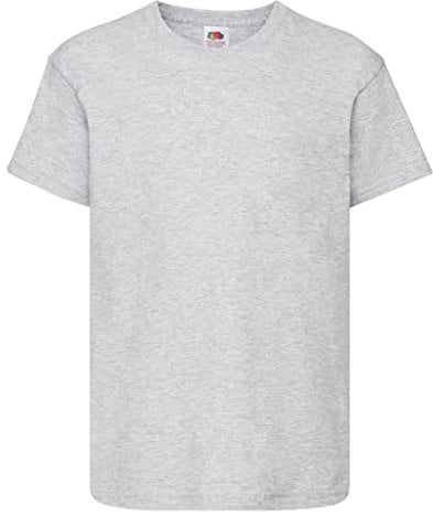 Fruit of the Loom Kids Original T Shirt - 21 Colours / Age 3 - Heather Grey - 34