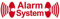 2 Stück rot Alarm System Aufkleber die Cut Tattoo Folie gespiegelt innenklebend