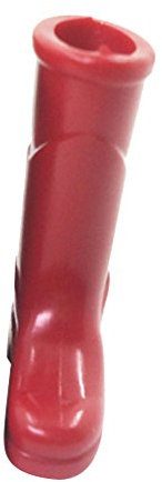 Sharplace 1 Paar Mini Puppen Regenstiefel Galosche Gummistiefel für 1/12 Puppenhaus Gartendeko - 2,6 x 3,4 cm, Rot