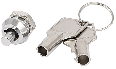 Aexit La porte armoire boîte aux lettres s'entrouvrant Serrure tubulaire Diamètre filetage 12mm CamVerrouillage 605C705