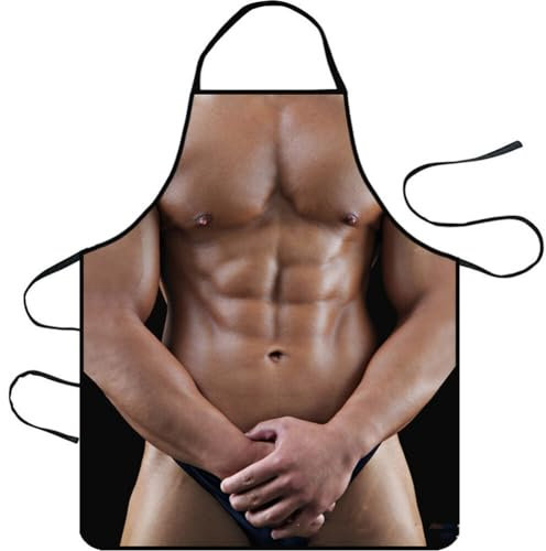 Modelo Divertido Delantal Sexy Bikini Señora Delantal De La Cocina De La Playa El Hombre Y Bikini Chica Delantales Chef Camarera Delantal Maravilla Para Parejas Regalos De La Novedad