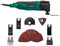VONROC Multiherramienta oscilante 300W - Sistema de cambio rápido, velocidad variable - Juego completo incl. 61 accesorios y bolsa de almacenamiento