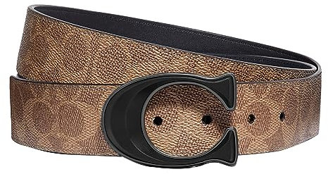 Coach Wendegürtel / 115 cm, kürzbar, Signature Braun/Schwarz 76428-115 cm