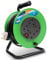 EXTRASTAR 50M Extension Reel 13Amp 240V, 4 Sockets Cable Reel with Winding Handle and Thermal Cut-Out, Heavy-Duty Extension Cord Reel in Green