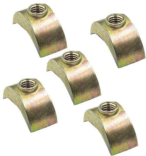 M6 Half Moon Nuts Mini Luna Crescent Threaded Washer For Furniture Bunk Bed Cots (8)