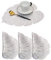 Hosoncovy 4er Pack Turtle Leaf Dekorative Tischsets - PVC Blatt Hohl Hitzebeständige Rutschfeste Ess-Tischsets für Hochzeit, Küche, Zuhause (Silber)