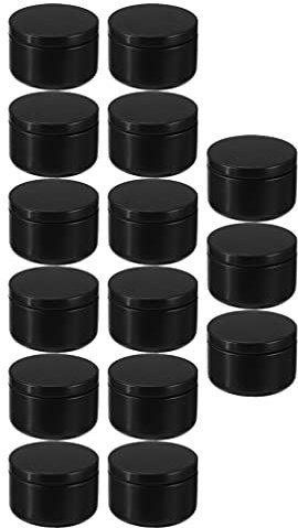 Milisten Galletas Mini 24 Unidades de Cajas para DIY de para Redondas de Metal con Tapas Cajas para Vacías Artesanales Cajas para DIY Recipientes Herméticos Para Alimentos