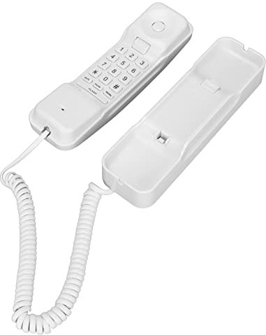 VBESTLIFE Wandtelefon, an der Wand Montierbares Schnurgebundenes Festnetztelefon für Home-Business-Hotelzimmer