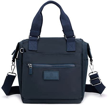 DIRRONA Beiläufig Damen Umhängetasche Multi Pocket Multi Fach Crossbody Bag Mittelgroße Umhängetasche Aus Wasserdicht Nylon Reisen Schule Täglicher Gebrauch Damentasche Blau