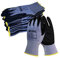 NITREX Unigloves 242D Wiederverwendbare Handschuhe mit PU-Nitril-Handflächenbeschichtung, NitreGuard-Technologie und schnittfestem Innenfutter, blau/schwarz