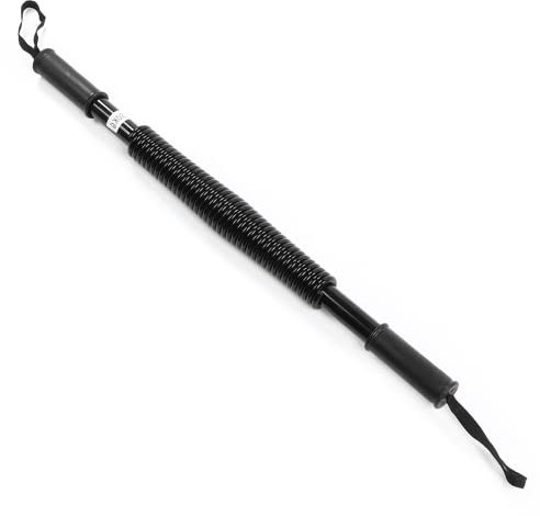 Shanrya Unterarm Power Exerciser Carbon Steel Spring Chest Expander Gummigriff rutschfest für Fitnesstraining(Schwarze Trommel, 80kg)