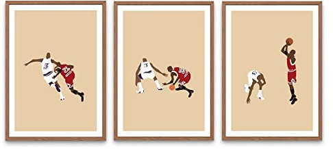Freyheit | Premium Poster Set | stilvolles 3er-Set mit passenden Bildern im farbigen Comic-Style | DIN A3 oder A4 | OHNE Bilderrahmen » SPORTS IN MOTION « (Last Shot, A4 (21cm*29,7cm))