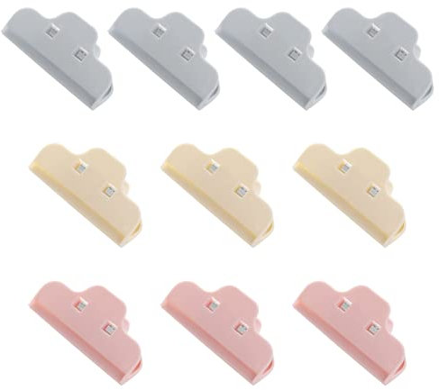 Bag Clips, 10 Pack,Reusable Clips Food Bag Clips Food Clips, Food Clips Bag Sealing Clips, Chip Clips Kitchen Clips Packet Clips Freezer Clips For Food, Food Clip Perfect for Home Office Kitchen