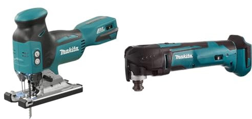 Makita DJV181Z Scie sauteuse Brushless 135mm 18V Li-Ion (Produit seul) & DTM51Z Outil Multi-fonction, 18V