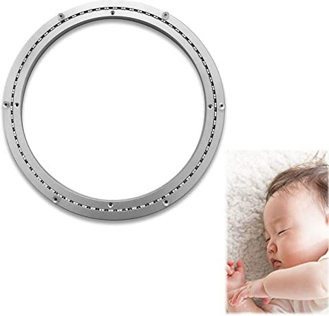 WORDFUN Kugellager Drehtisch Runder Drehscheibe Drehkranz Drehkranz Aus Aluminium 8/10/12/14/16/18/20/24/28 Zoll Die Lager Drehteller Für Regale Anzeigen, Möbel, Fernsehtisch, Küchenregal