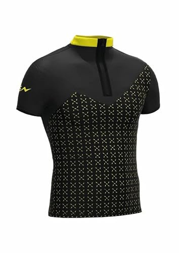 PRS Maglia Tecnica Uomo Running Trekking Outdoor, Felpa o Gilet Smanicato, Abbigliamento Sportivo Seamless Senza Cuciture, Traspirante e Termoregolante (PRO-303-SM)