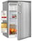 Exquisit Kühlschrank KS16-4-H-010D inoxlook | 120 l Nutzinhalt | 4 Sterne Gefrieren | LED-Licht | 55 cm Breite