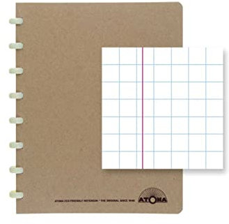 ATOMA Notizbuchsystem - Bio - A5 - Kariert 5 mm