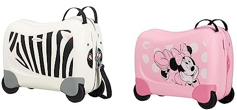 Samsonite Dream Rider - Kindergepäck, 51 cm, 28 L, Weiβ (Zebra Zeno) & Dream Rider Disney - Kindergepäck, 51 cm, 28 L, Rosa (Minnie Glitter)