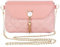 Fililogor Damen Umhängetasche Kleine Handtaschen PU-Leder Crossbody Bags mit Kette Messenger Umhängetaschen mit niedlichen Quasten in Katzenform Geldbörse für Mädchen und Damen (Rosa)