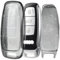 OFF WE GO Coque de Clé Voiture pour Audi Coque de Clé TPU 3 Bouton Accessoire Clé de Voiture pour A6 A6L A7 A8 A8L E-Tron S6 RS6 S7 RS7 Q7 SQ7 Q8 SQ8 Accessoire clé de Voiture, Claire Noir
