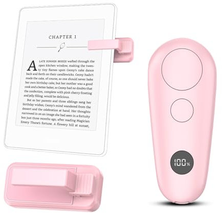 Retourneur de page pour Kindle, télécommande RF pour Kindle Paperwhite, accessoires Kobo E-Book iPad, tablettes, téléphone, lecture, romans, rose