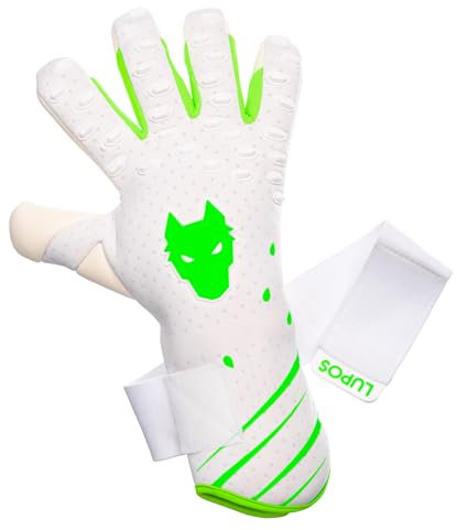 Lupos PHANTOM Guanti da portiere per adulti or bambini, taglio hybrid, 4 3 mm, Contact Latex Palm, dorso in Airprene (7)