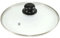 Tempered Glass Lid Fit To Regular Sizes Frying Pans Dishes Saucepans Universal Cesserole Pan Crock Pots Vented Glass Lids Replacement With Knob Handle and Backlite Button (30cm Glass Lid)
