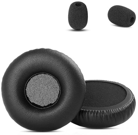 Almohadillas Auriculares para PLT Blackwire C3220 Auricular Compatible con PLT Blackwire C310 C320 C300 C225 C215 C315 C325 C3220 Auricular(Cuero proteico Almohadillas de Repuesto para Auriculares)