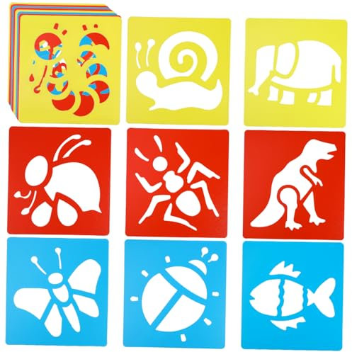 Lurrose Stabile Zeichenschablonen Tierfiguren Malschablonen Stabil Für Vielfältige Anwendungen